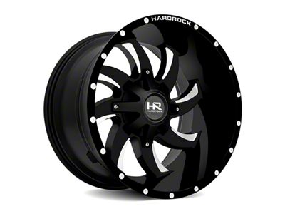 Hardrock Offroad Devious Satin Black Milled 6-Lug Wheel; 22x10; -19mm Offset (24-25 Ranger)