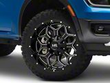 Hardrock Offroad Indestructible Gloss Black Milled 6-Lug Wheel; 20x10; -19mm Offset (24-26 Ranger)