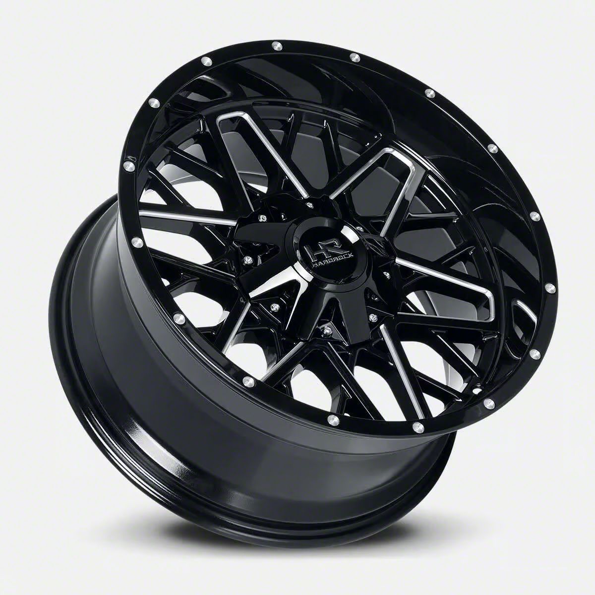 Hardrock Offroad RAM 1500 Bomber Gloss Black Milled 5-Lug Wheel