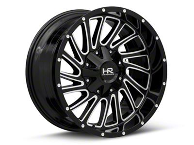 Hardrock Offroad Overdrive Gloss Black Milled 5-Lug Wheel; 20x12; -51mm Offset (94-01 RAM 1500)