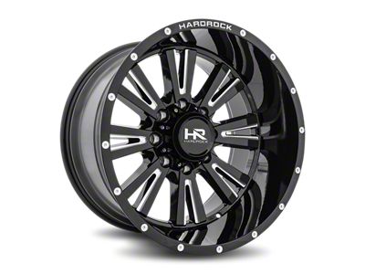 Hardrock Offroad Painkiller Xposed Gloss Black Milled 8-Lug Wheel; 26x14; -76mm Offset (99-07 F-250 Super Duty)