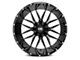 Hardrock Offroad Affliction Gloss Black Milled 6-Lug Wheel; 22x10; -19mm Offset (99-06 Silverado 1500)