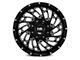 Hardrock Offroad Attack Gloss Black Milled 6-Lug Wheel; 20x12; -51mm Offset (99-06 Silverado 1500)