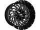 Hardrock Offroad Attack Gloss Black Milled 6-Lug Wheel; 20x10; -19mm Offset (99-06 Silverado 1500)