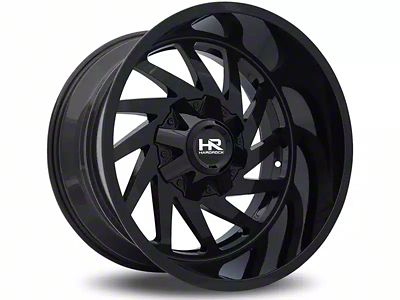 Hardrock Offroad Crusher Gloss Black 6-Lug Wheel; 20x12; -44mm Offset (99-06 Silverado 1500)