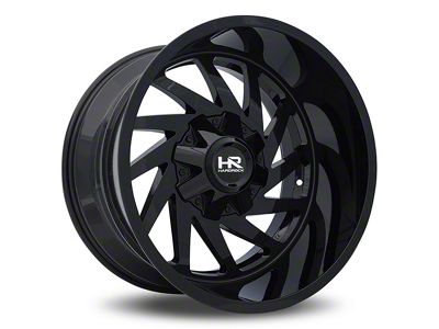 Hardrock Offroad Crusher Gloss Black 6-Lug Wheel; 20x9; 0mm Offset (99-06 Silverado 1500)