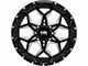Hardrock Offroad Reckless Xposed Gloss Black Milled 6-Lug Wheel; 20x10; -19mm Offset (99-06 Silverado 1500)