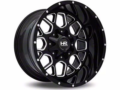 Hardrock Offroad Gunner Gloss Black Milled 6-Lug Wheel; 20x9; 0mm Offset (23-25 Colorado)