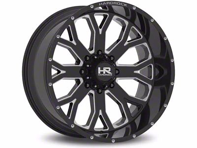 Hardrock Offroad Slammer Xposed Gloss Black Milled 6-Lug Wheel; 20x9; 0mm Offset (23-25 Colorado)