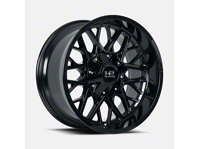 Hardrock Offroad Bomber Gloss Black 5-Lug Wheel; 20x10; -19mm Offset (05-11 Dakota)