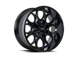 Hardrock Offroad Indestructible Gloss Black 6-Lug Wheel; 20x10; -19mm Offset (05-11 Dakota)