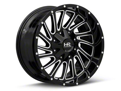 Hardrock Offroad Overdrive Gloss Black Milled 5-Lug Wheel; 20x10; -19mm Offset (05-11 Dakota)