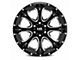 Hardrock Offroad BloodShot Xposed Gloss Black Milled 6-Lug Wheel; 20x10; -19mm Offset (21-24 F-150)