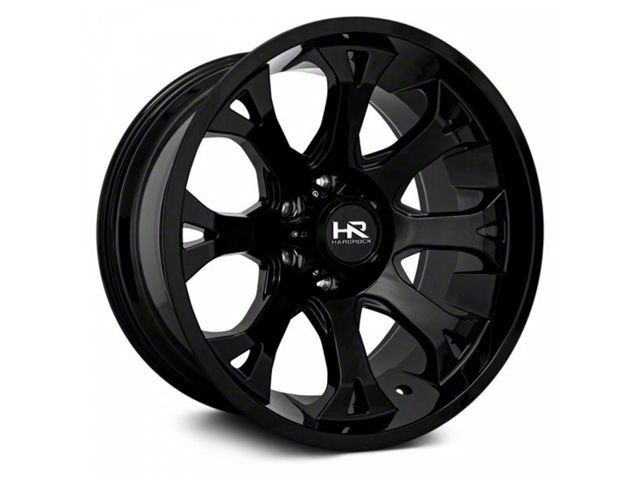 Hardrock Offroad BloodShot Xposed Gloss Black 6-Lug Wheel; 20x10; -19mm Offset (21-24 F-150)