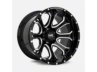 Hardrock Offroad BloodShot Xposed Gloss Black 6-Lug Wheel; 24x14; -76mm Offset (21-25 F-150)