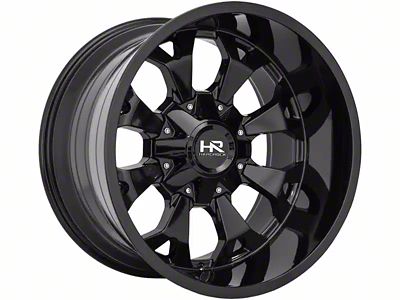 Hardrock Offroad Devastator Gloss Black 6-Lug Wheel; 20x12; -51mm Offset (21-25 F-150)