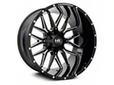 Hardrock Offroad Affliction Gloss Black Milled 8-Lug Wheel; 20x9; 0mm Offset (11-16 F-250 Super Duty)