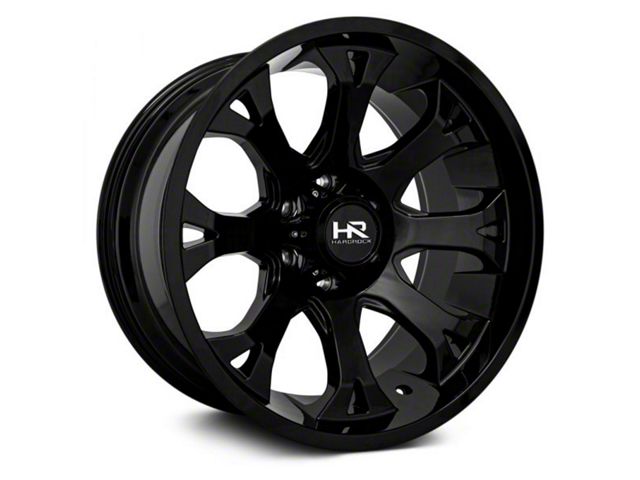 Hardrock Offroad BloodShot Xposed Gloss Black 5-Lug Wheel; 20x12; -44mm Offset (02-08 RAM 1500, Excluding Mega Cab)