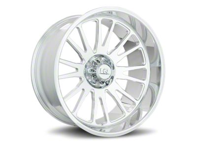 Hardrock Offroad Bomber Gloss Black Milled 5-Lug Wheel; 22x10; -25mm Offset (02-08 RAM 1500, Excluding Mega Cab)