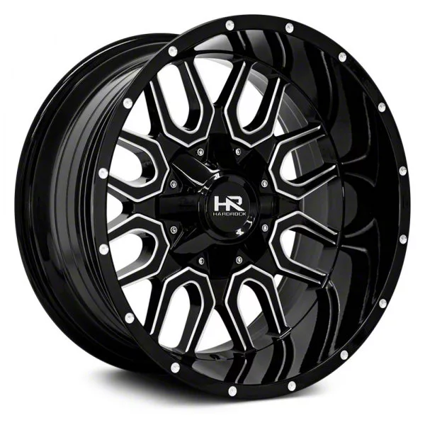 Hardrock Offroad RAM 1500 Commander Gloss Black Milled 6-Lug Wheel ...