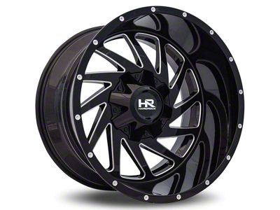 Hardrock Offroad Crusher Gloss Black 5-Lug Milled Wheel; 20x9; 0mm Offset (09-18 RAM 1500)
