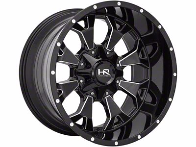 Hardrock Offroad Devastator Gloss Black Milled 5-Lug Wheel; 20x10; -19mm Offset (09-18 RAM 1500)