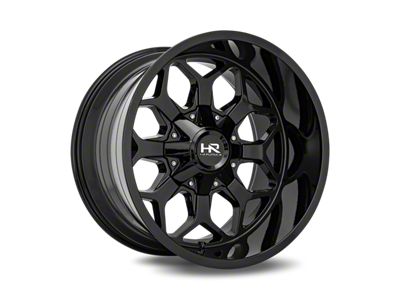Hardrock Offroad Devastator Gloss Black Milled 5-Lug Wheel; 20x12; -51mm Offset (02-08 RAM 1500, Excluding Mega Cab)