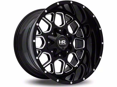 Hardrock Offroad Gunner Gloss Black Milled 5-Lug Wheel; 20x9; 0mm Offset (09-18 RAM 1500)