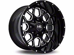 Hardrock Offroad Gunner Gloss Black Milled 6-Lug Wheel; 20x10; -19mm Offset (19-26 RAM 1500)