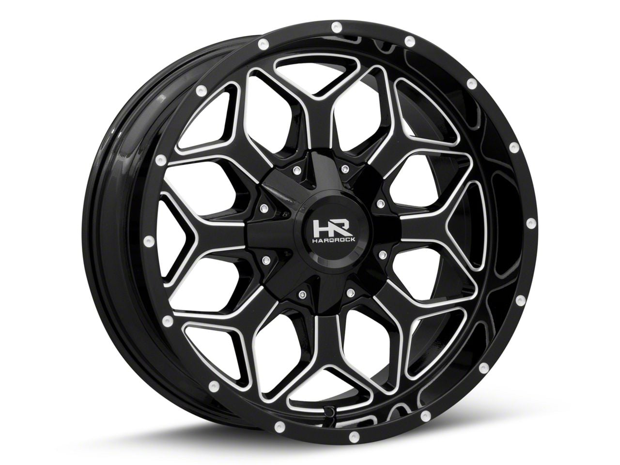 Hardrock Offroad RAM 1500 Indestructible Gloss Black Milled 6-Lug