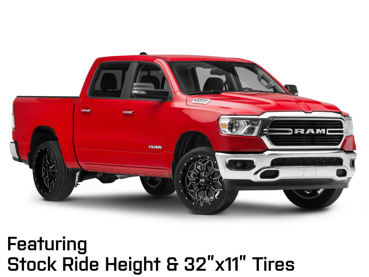 Hardrock Offroad Indestructible Gloss Black Milled 6-Lug Wheel; 22x10;  -25mm Offset (19-26 RAM 1500)