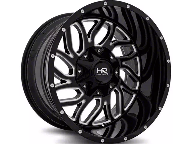 Hardrock Offroad H707 Destroyer Gloss Black Milled 8-Lug Wheel; 20x12; -51mm Offset (19-24 RAM 2500)