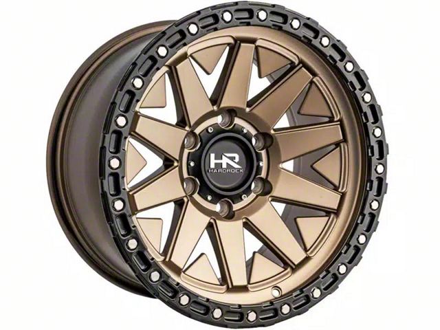 Hardrock Offroad H106 Matte Bronze 6-Lug Wheel; 17x9; -12mm Offset (19-23 Ranger)