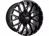 Hardrock Offroad Affliction Gloss Black Milled 6-Lug Wheel; 20x9; 0mm Offset (19-26 Sierra 1500)