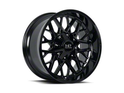 Hardrock Offroad Horseshoe Gloss Black Milled 6-Lug Wheel; 20x9; 0mm Offset (19-26 Sierra 1500)