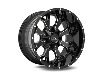 Hardrock Offroad Commander Gloss Black 8-Lug Wheel; 22x10; -25mm Offset (01-06 Sierra 2500 HD)