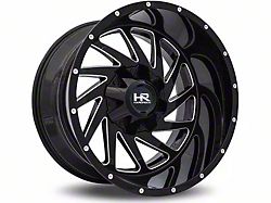 Hardrock Offroad Crusher Gloss Black Milled 8-Lug Wheel; 20x12; -44mm Offset (07-10 Sierra 2500 HD)