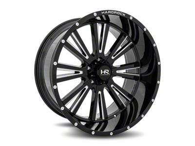 Hardrock Offroad Painkiller XPosed Gloss Black Milled 8-Lug Wheel; 26x14; -76mm Offset (01-06 Sierra 2500 HD)