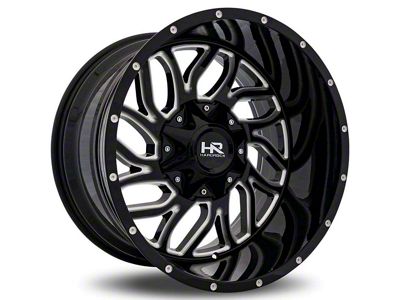 Hardrock Offroad Destroyer Gloss Black Milled 8-Lug Wheel; 20x9; 0mm Offset (07-10 Sierra 3500 HD SRW)