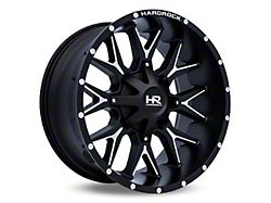 Hardrock Offroad H700 Affliction Gloss Black Milled 8-Lug Wheel; 20x9; 0mm Offset (20-25 Sierra 3500 HD SRW)