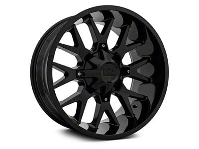 Hardrock Offroad Affliction Gloss Black 6-Lug Wheel; 22x10; -19mm Offset (19-25 Silverado 1500)