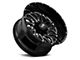 Hardrock Offroad BlackTop Xposed Gloss Black Milled 6-Lug Wheel; 22x12; -51mm Offset (19-24 Silverado 1500)