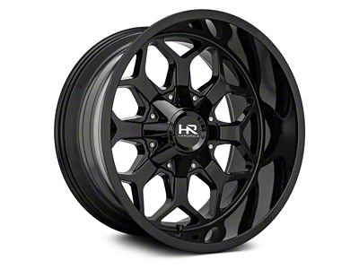 Hardrock Offroad Indestructible Gloss Black 6-Lug Wheel; 22x10; -25mm Offset (19-24 Silverado 1500)