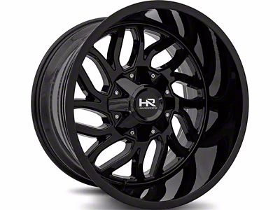 Hardrock Offroad H707 Destroyer Gloss Black 8-Lug Wheel; 22x10; -25mm Offset (07-10 Silverado 2500 HD)