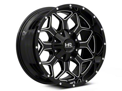 Hardrock Offroad Indestructible Gloss Black Milled 6-Lug Wheel; 22x10; -25mm Offset (21-25 Tahoe)