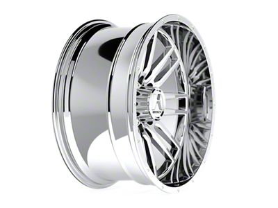 Hartes Metal Whipsaw Polished 8-Lug Wheel; 20x10; -18mm Offset (01-06 Silverado 3500 HD SRW)