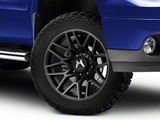 Hartes Metal Crossbow Gloss Black Machined with Satin Dark Tint 6-Lug Wheel; 20x9; 0mm Offset (07-13 Sierra 1500)