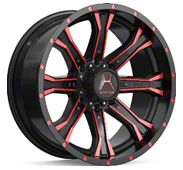 Hartes Metal Strike Gloss Black Machined with Red Tint 6-Lug Wheel; 20×9; 0mm Offset (09-14 F-150)