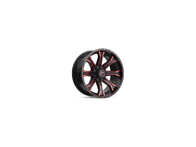Hartes Metal Strike Gloss Black Machined with Red Tint 6-Lug Wheel; 20x9; 0mm Offset (09-14 F-150)