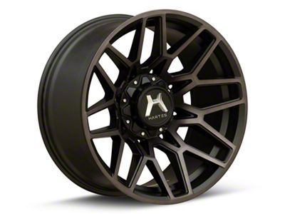 Hartes Metal Crossbow Gloss Black Machined with Satin Dark Tint 8-Lug Wheel; 22x12; -44mm Offset (11-16 F-250 Super Duty)